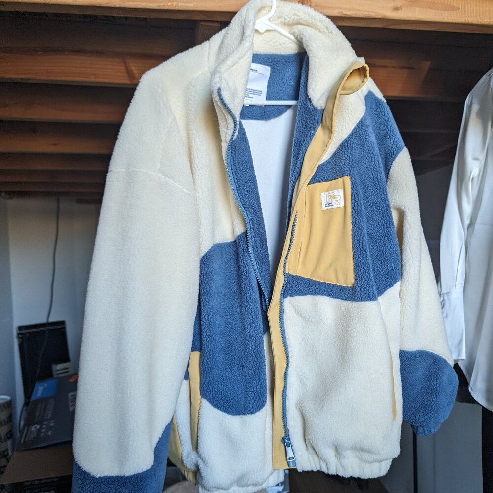 HARAJUKU STREETWEAR SWIRL FLEECE ZIP JACKET